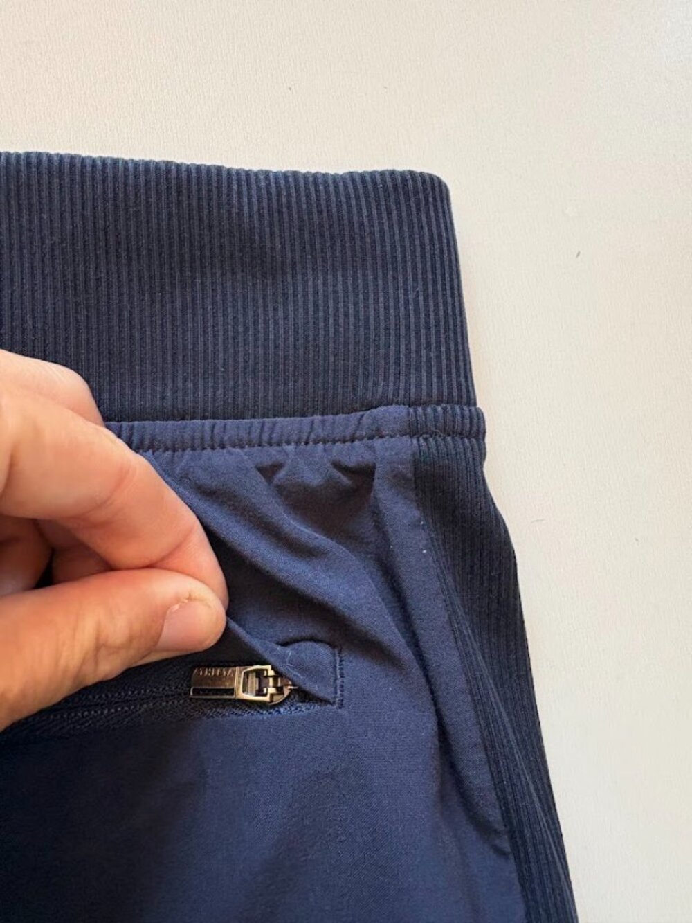 Athleta Brooklyn Mid Rise Ankle Trouser Pants NavyBlue Lightweight Packable - Picture 6 of 13